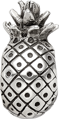 Sterling Silver 925 Pineapple Bead with Antiqued Finish for Themed Jewelry