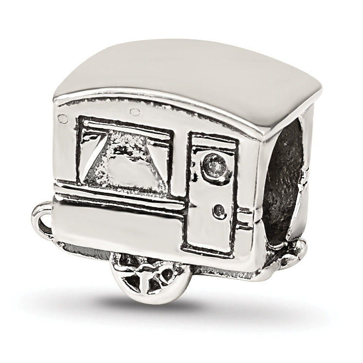 Sterling Silver Reflections Camper Trailer Bead