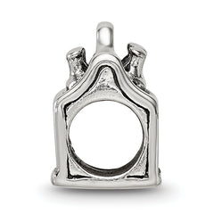 Sterling Silver 925 Antiqued Beer Bead Charm for Themed Jewelry Design