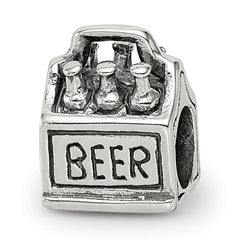 Sterling Silver Reflections 6-pack Beer Bead
