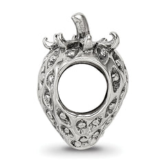 Sterling Silver 925 Strawberry Bead with Antiqued Finish Solid Craftsmanship