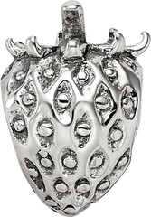Sterling Silver 925 Strawberry Bead with Antiqued Finish Solid Craftsmanship