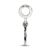 Sterling Silver 925 Antiqued Dove Dangle Bead by Sophia Jewelers