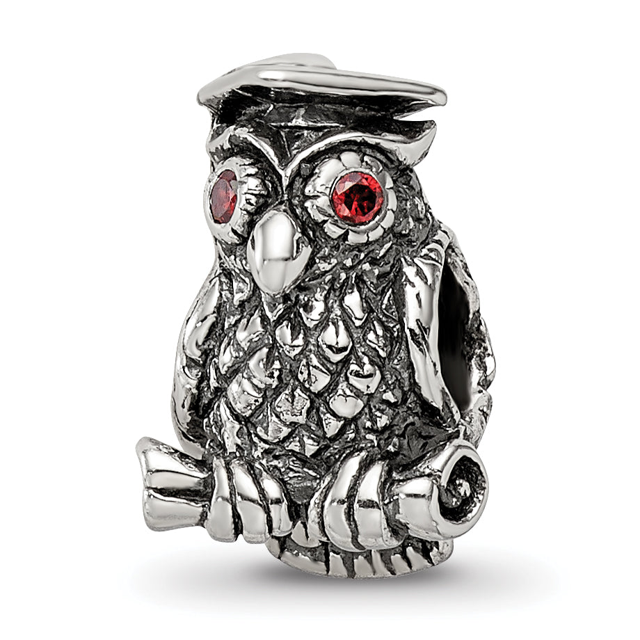 Sterling Silver Reflections Wise Owl Bead