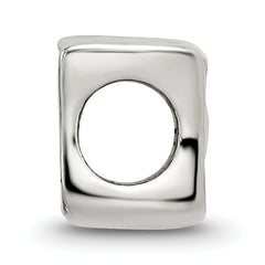 Sterling Silver 925 Italy Flag Bead with Antiqued Finish Solid Themed Design