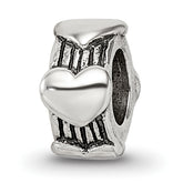 Sterling Silver Reflections Heart Bead