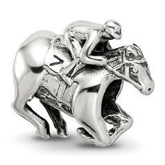 Sterling Silver Reflections Race Horse Bead