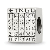 Sterling Silver Reflections Bingo Card Bead