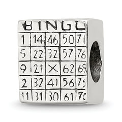 Sterling Silver Reflections Bingo Card Bead