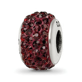 Sterling Silver Reflections Brown Full Preciosa Crystal Bead