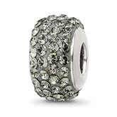 Sterling Silver Reflections Silver/Grey Full Preciosa Crystal Bead