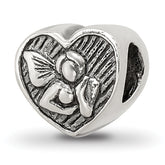 Sterling Silver Reflections Angel Heart Bead