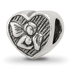 Sterling Silver Reflections Angel Heart Bead