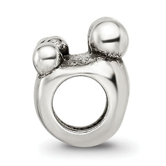 Sterling Silver 925 Family of 5 Bead with Antiqued Finish Solid Cast