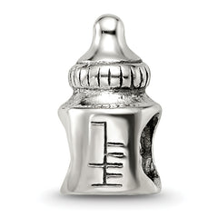 Sterling Silver Reflections Baby Bottle Bead