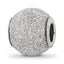 Sterling Silver Reflections Light Grey Laser Cut Bead