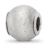 Sterling Silver Reflections Grey Laser Cut Bead