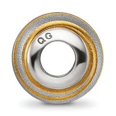 Sophia Jewelers Gold-Plated Sterling Silver 925 Hollow Laser-Cut Bead