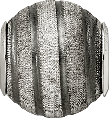 Sterling Silver 925 Hollow Bead with Laser Cut Design  Elegant and Versatile