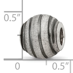 Sterling Silver 925 Hollow Bead with Laser Cut Design  Elegant and Versatile