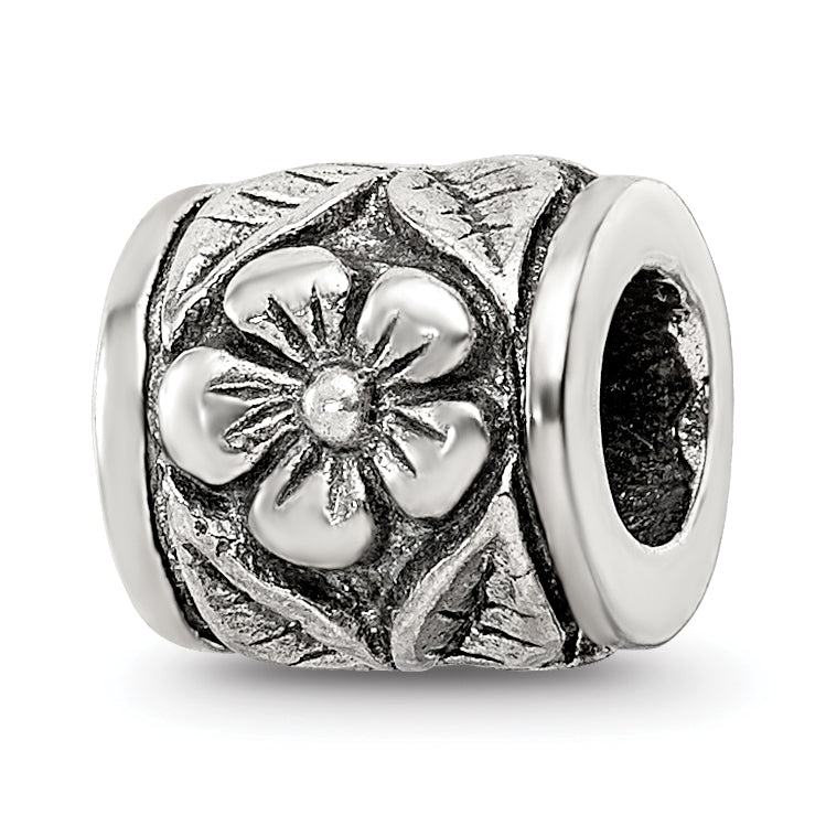 Sterling Silver Reflections Floral Bead