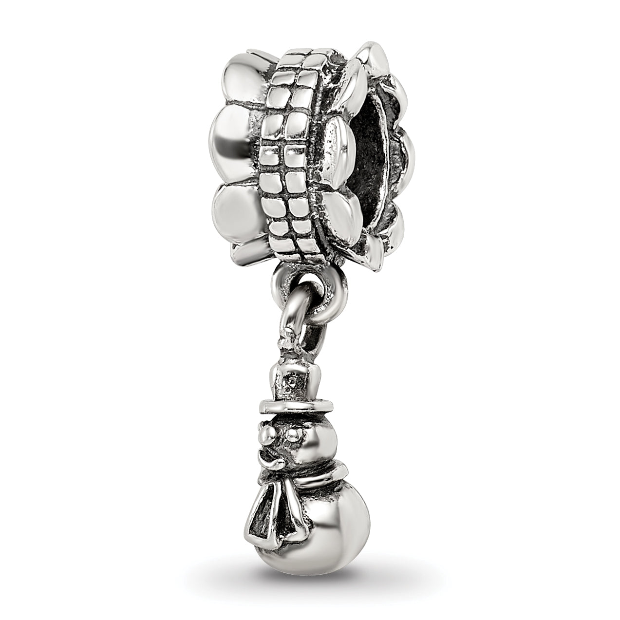 Sterling Silver Reflections Snowman Dangle Bead