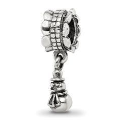 Sterling Silver Reflections Snowman Dangle Bead