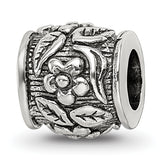 Sterling Silver Reflections Floral Bead