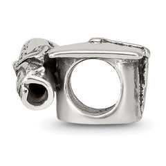 Sterling Silver 925 Graduation Cap & Diploma Bead with Antiqued Finish
