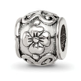 Sterling Silver Reflections Floral Bead