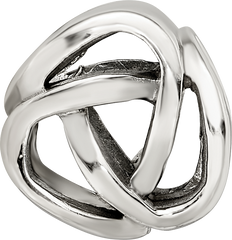 Sterling Silver 925 Antiqued Bali Bead with Fancy Design 10mm