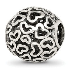 Sterling Silver Reflections Hearts Bali Bead