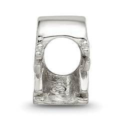 Sophia Jewelers Sterling Silver 925 Girl Bead with Pink Enameled Dress