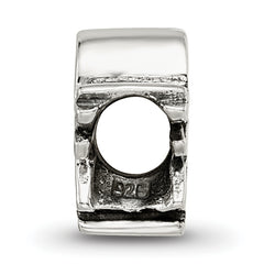 Sterling Silver 925 Little Sister Bead with Polished Finish Solid Charm