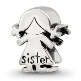 Sterling Silver Reflections Little Sister Girl Bead