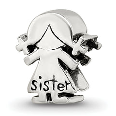 Sterling Silver Reflections Little Sister Girl Bead