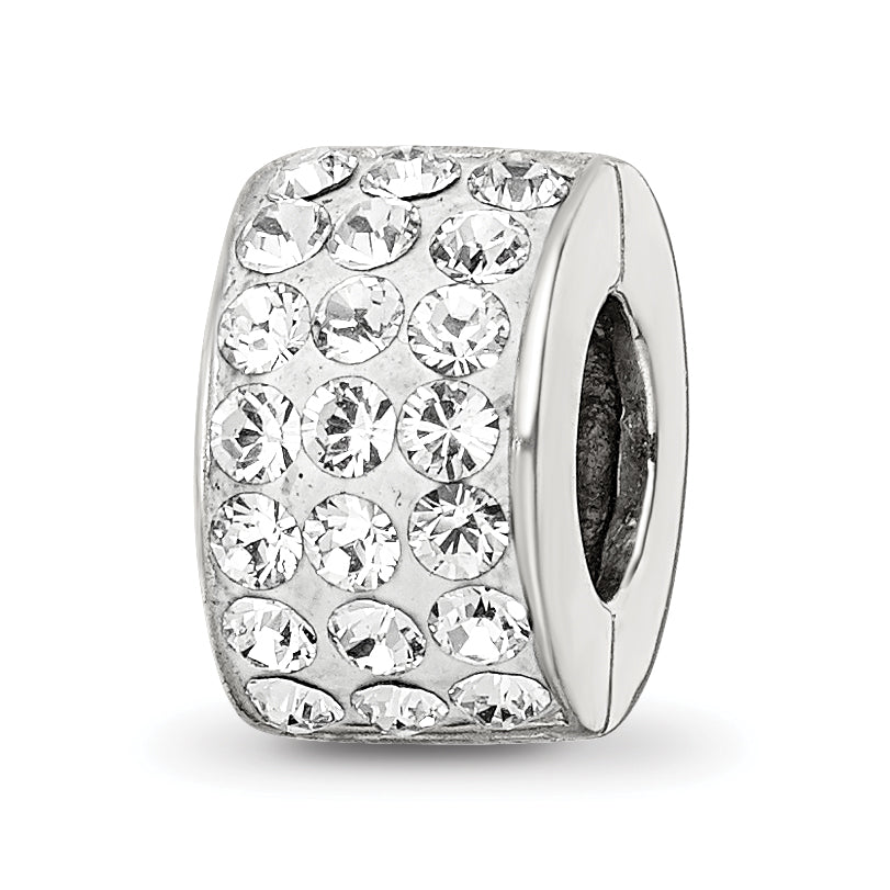 Sterling Silver Reflections Clear Preciosa Crystal Bead
