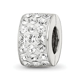 Sterling Silver Reflections Clear Preciosa Crystal Bead