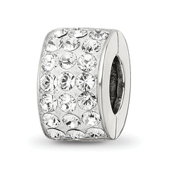 Sterling Silver Reflections Clear Preciosa Crystal Bead