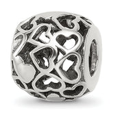Sterling Silver Reflections Hearts Bali Bead