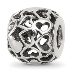 Sterling Silver Reflections Hearts Bali Bead