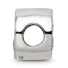 Sterling Silver 925 Saint John Prayer Bead with Antiqued Finish Solid Cast Design