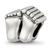 Sterling Silver Reflections Feet Bead