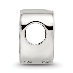 Sterling Silver 925 Two Hearts Bead with Polished Finish Elegant Gift Ready