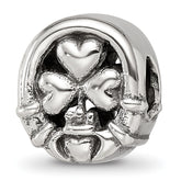 Sterling Silver Reflections Three Leaf Clover Bead