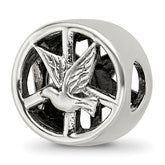 Sterling Silver Reflections Dove & Peace Sign Bead