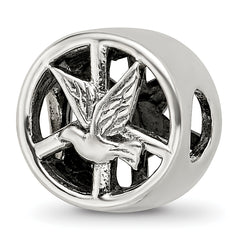 Sterling Silver Reflections Dove & Peace Sign Bead