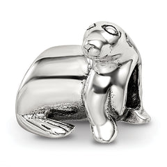 Sterling Silver Reflections Sea Lion Bead