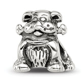 Sterling Silver Reflections Dog with Bone Bead