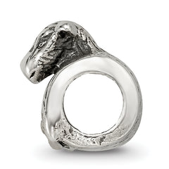 Sterling Silver 925 Lamb Bead with Antiqued Finish Solid Theme